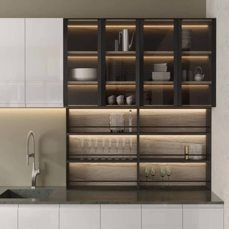 Kết hợp cánh kính màu xám khói nổi bật Kết hợp cánh kính màu xám khói nổi bật