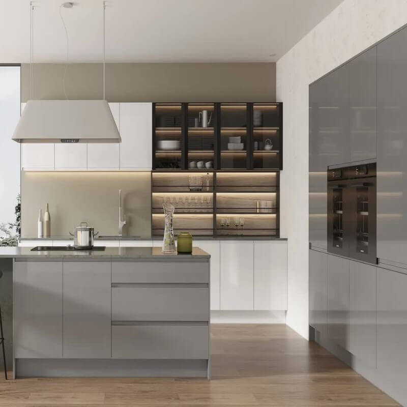 Tủ bếp acrylic đẹp hiện đại Tủ bếp acrylic đẹp hiện đại