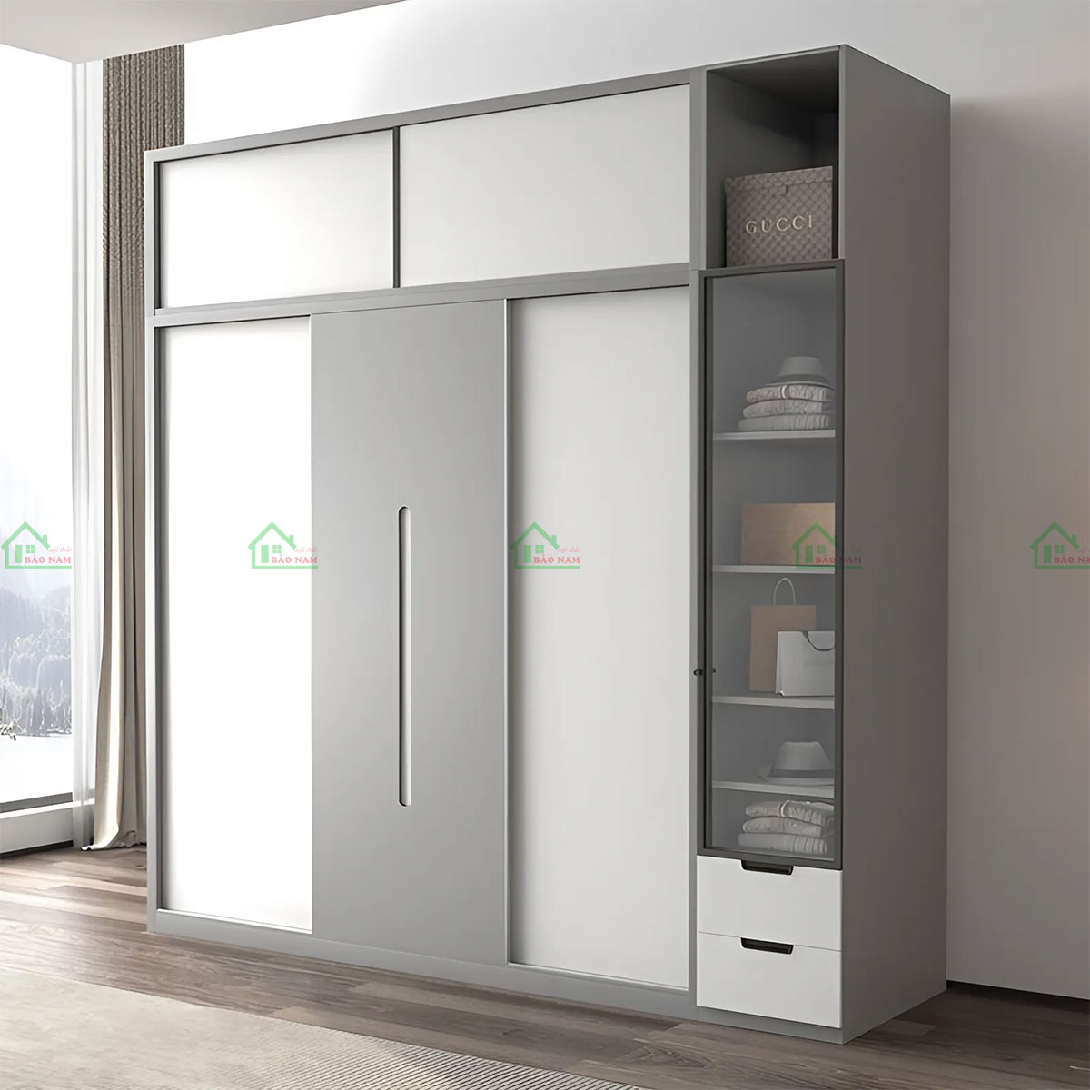 Tủ Quần Áo 3 Cánh Lùa TA08