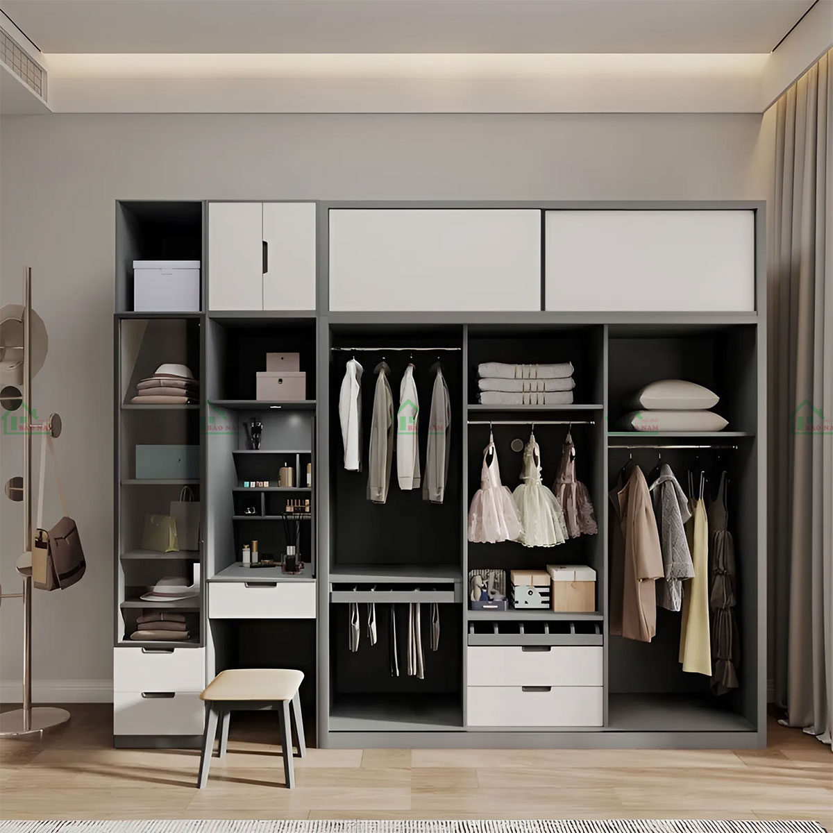 Tủ Quần Áo 3 Cánh Lùa TA08