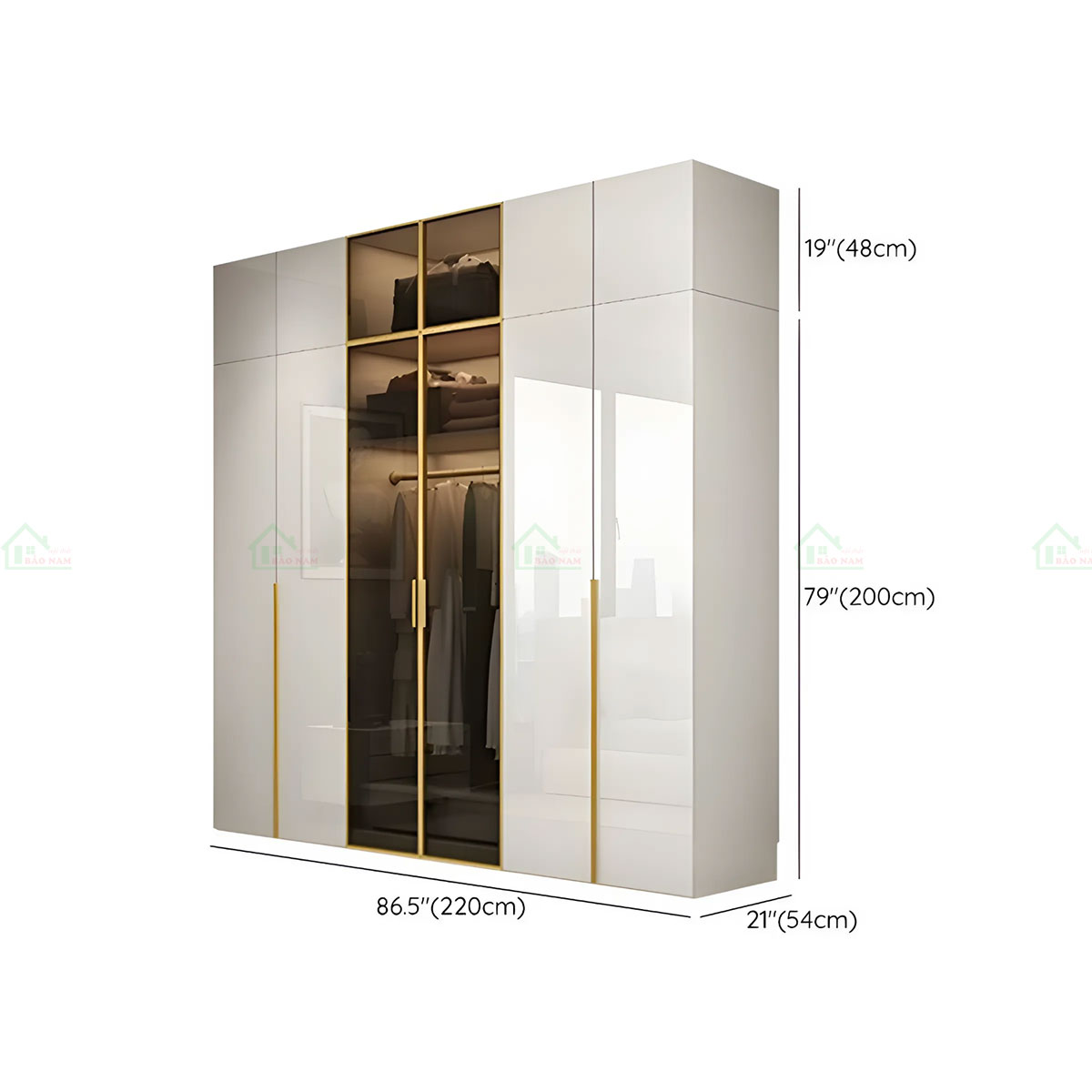 Tủ Quần Áo Acrylic An Cường Cao Cấp TAR28