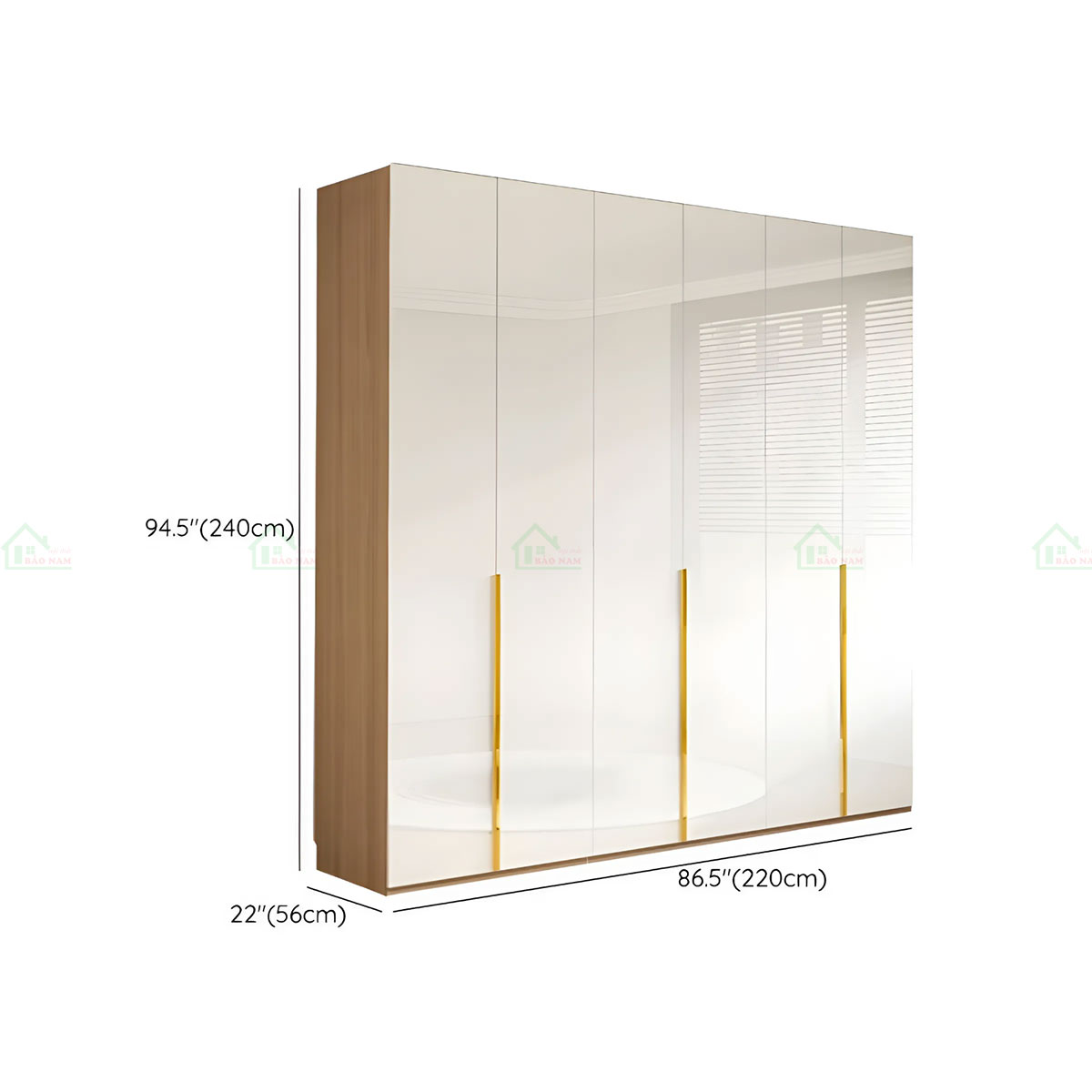 Tủ Quần Áo Acrylic An Cường Hiện Đại TAR25