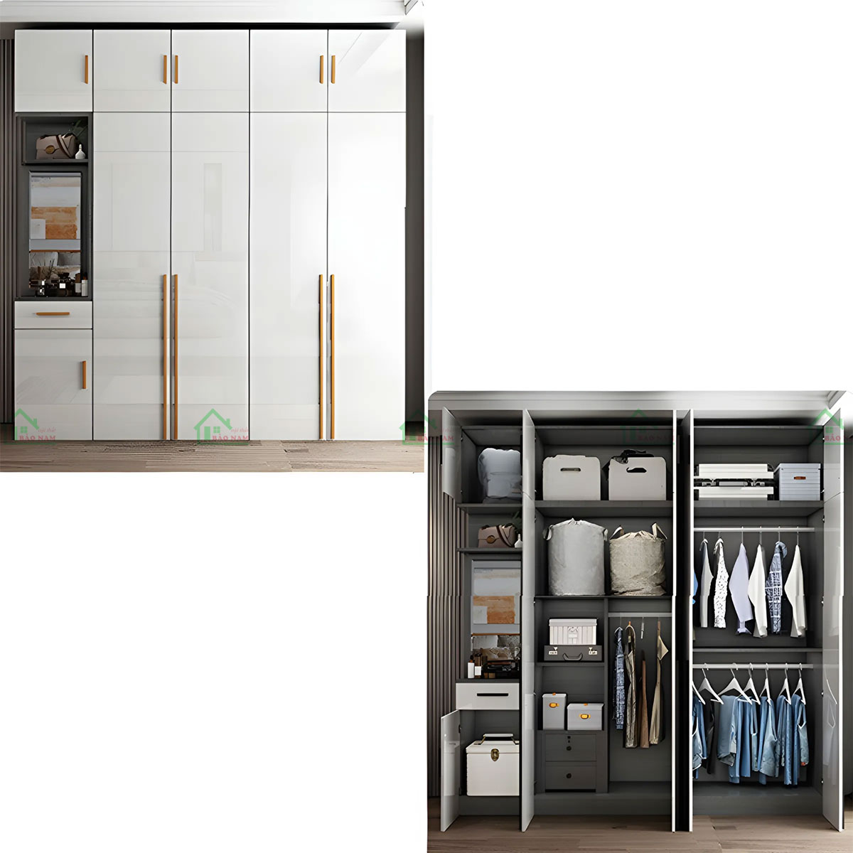 Tủ Quần Áo Acrylic An Cường TAR27