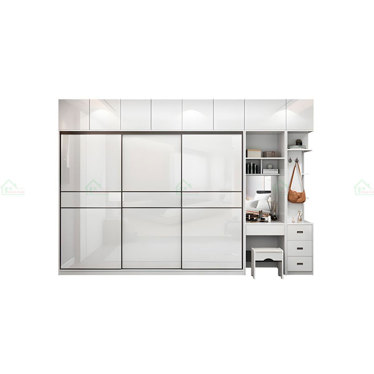 Tủ Quần Áo Acrylic Cánh Lùa Đẹp TAL37