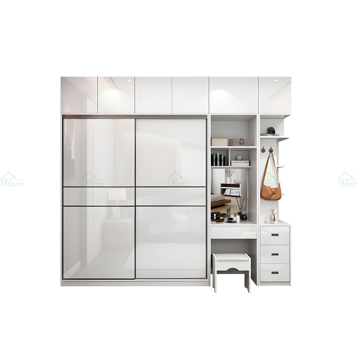 Tủ Quần Áo Acrylic Cánh Lùa Đẹp TAL37