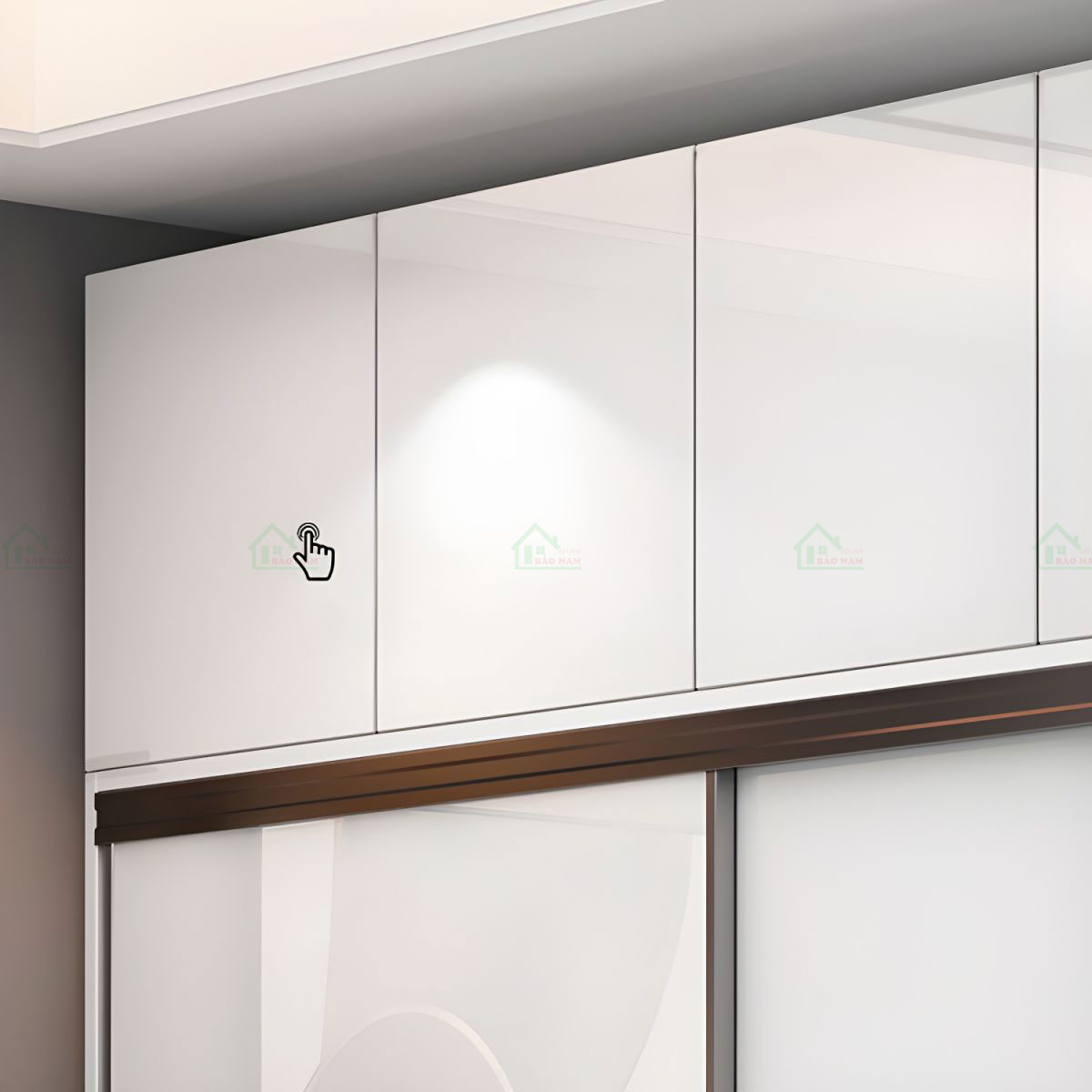 Tủ Quần Áo Acrylic Cánh Lùa Đẹp TAL37