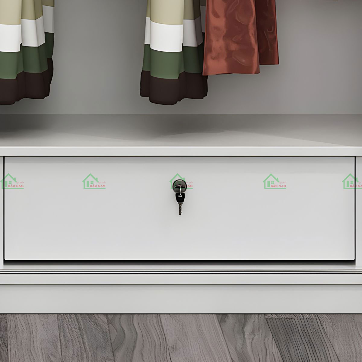 Tủ Quần Áo Acrylic Cánh Lùa Đẹp TAL37