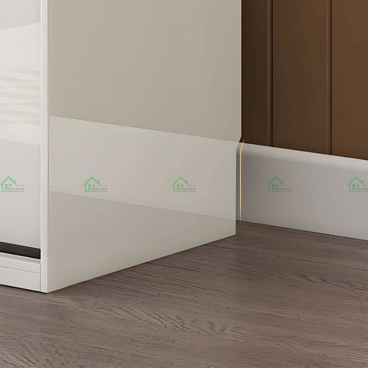 Tủ Quần Áo Acrylic Cánh Lùa Màu Trắng Hiện Đại Sang Trọng TAR24