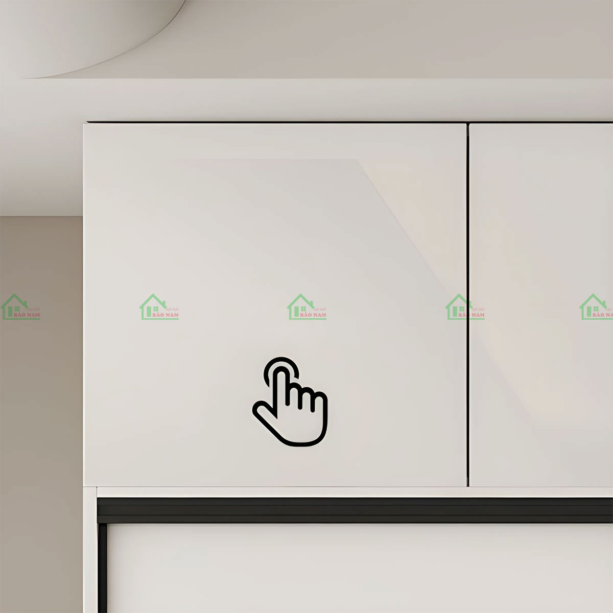 Tủ Quần Áo Acrylic Cánh Lùa Màu Trắng Hiện Đại Sang Trọng TAR24