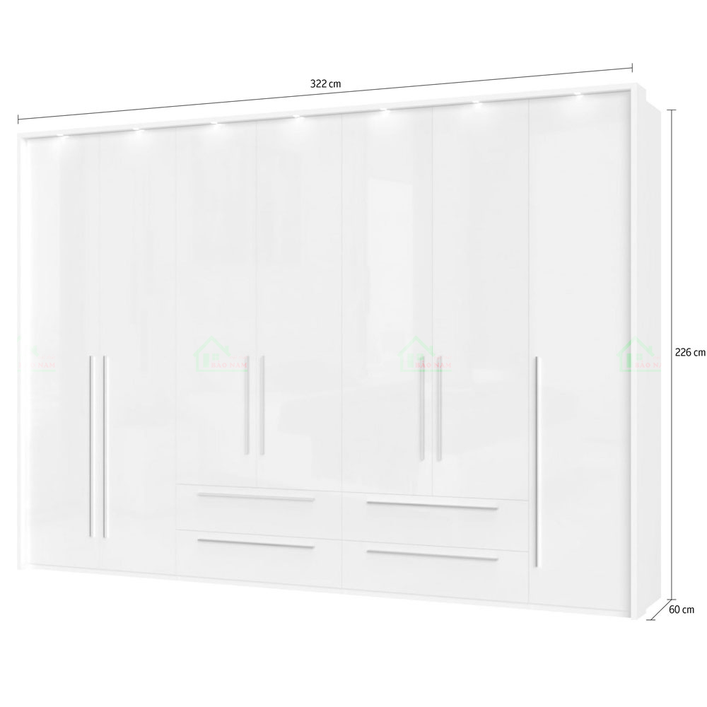 Tủ Quần Áo Acrylic Đẹp Hiện Đại TAR16