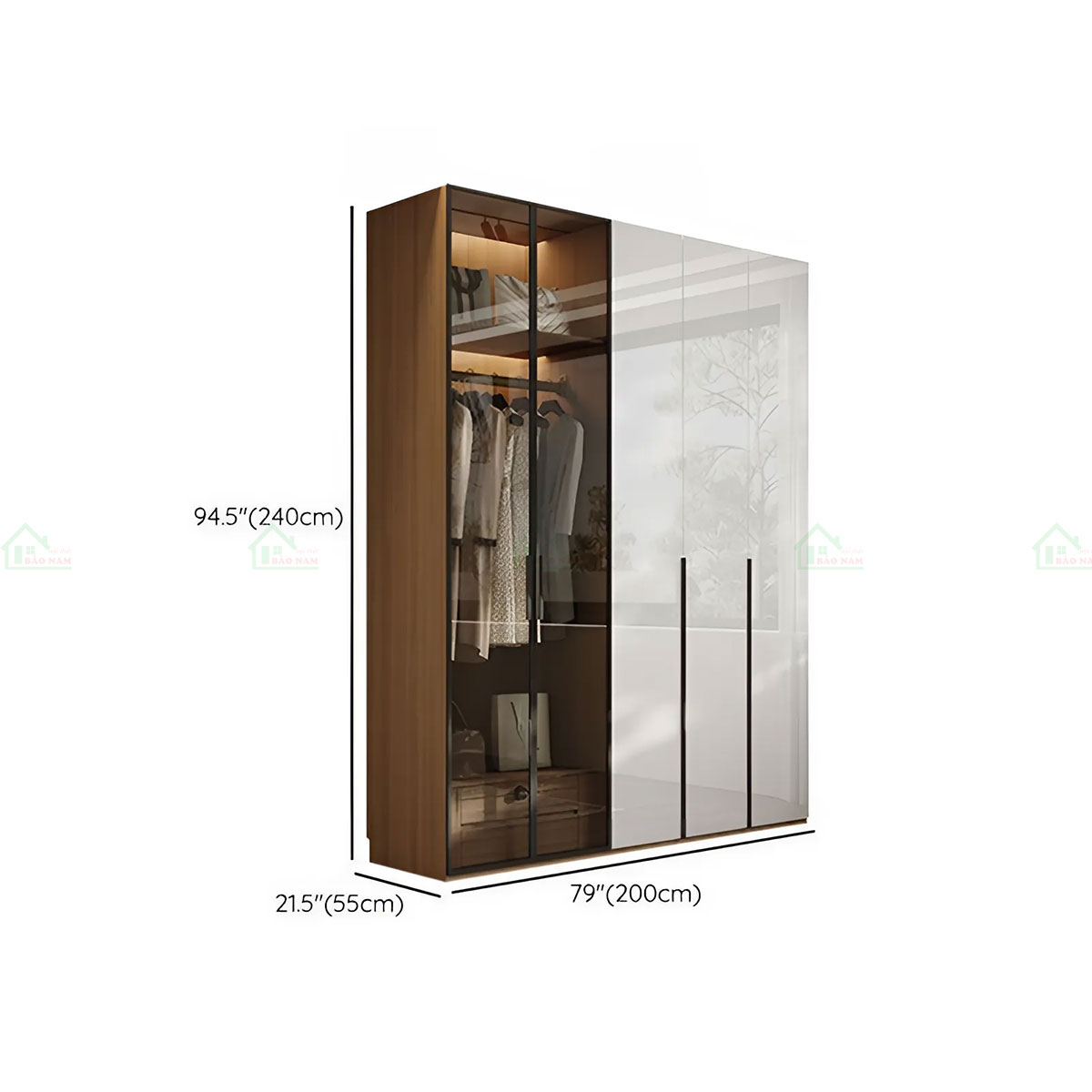 Tủ Quần Áo Acrylic Đẹp Hiện Đại TAR39