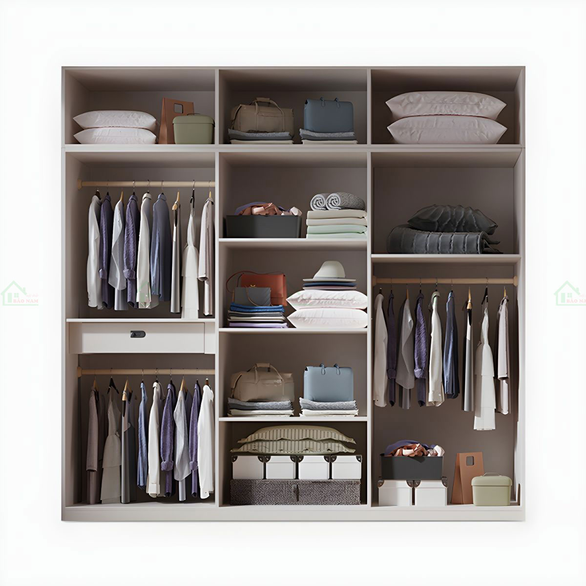 Tủ Quần Áo Cánh Acrylic An Cường Đẹp Hiện Đại TAR22