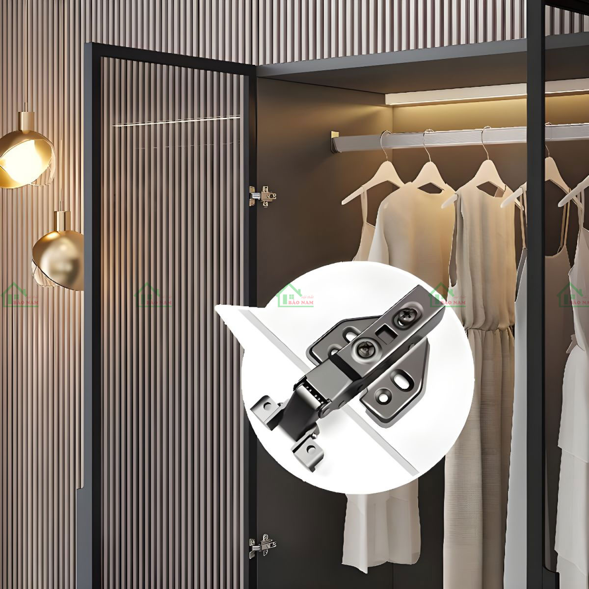 Tủ Quần Áo Cánh Kính Cường Lực Màu Trà Đẹp TK38