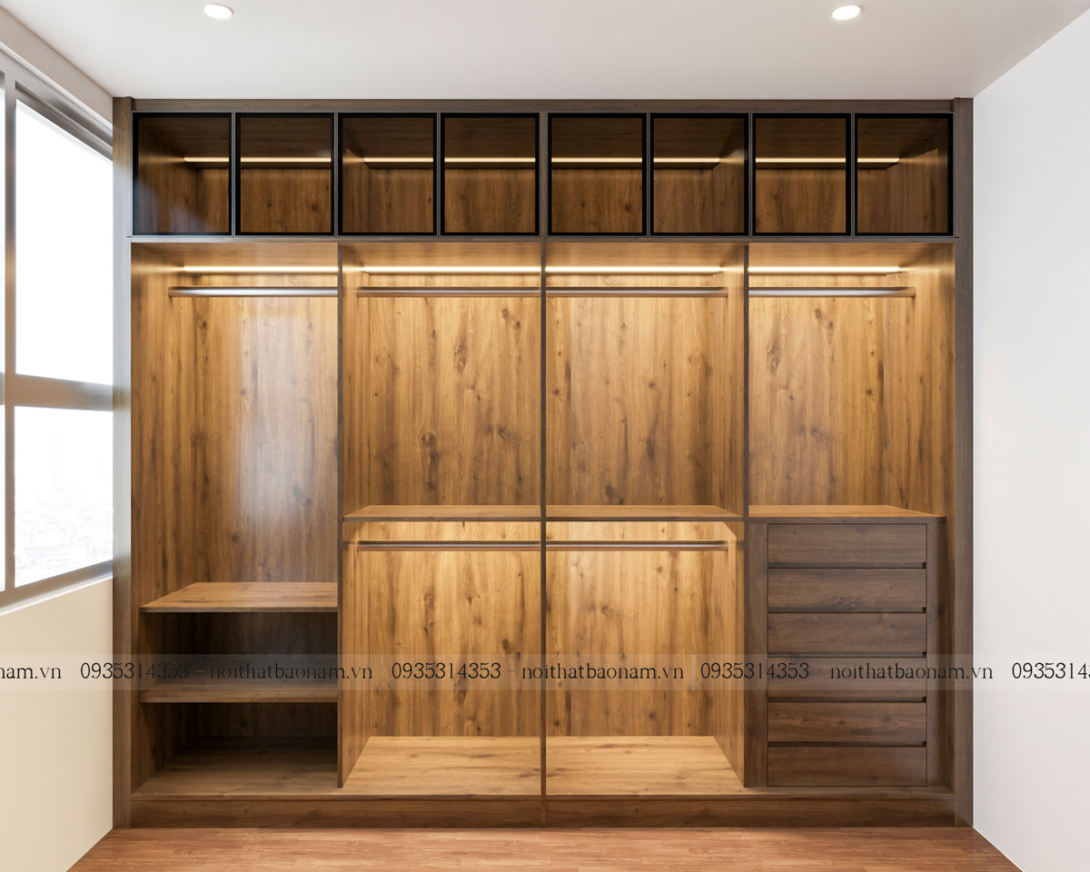 Tủ Quần Áo Cánh Kính Hiện Đại TK26