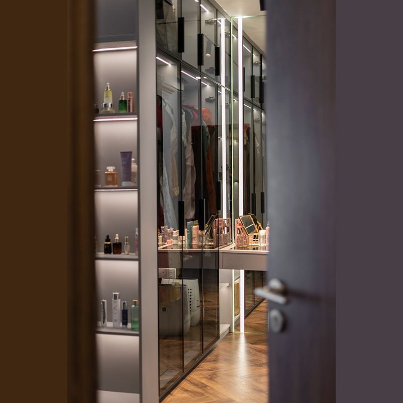 Thiết kế thi công tủ quần áo cánh kính Thiết kế thi công tủ quần áo cánh kính