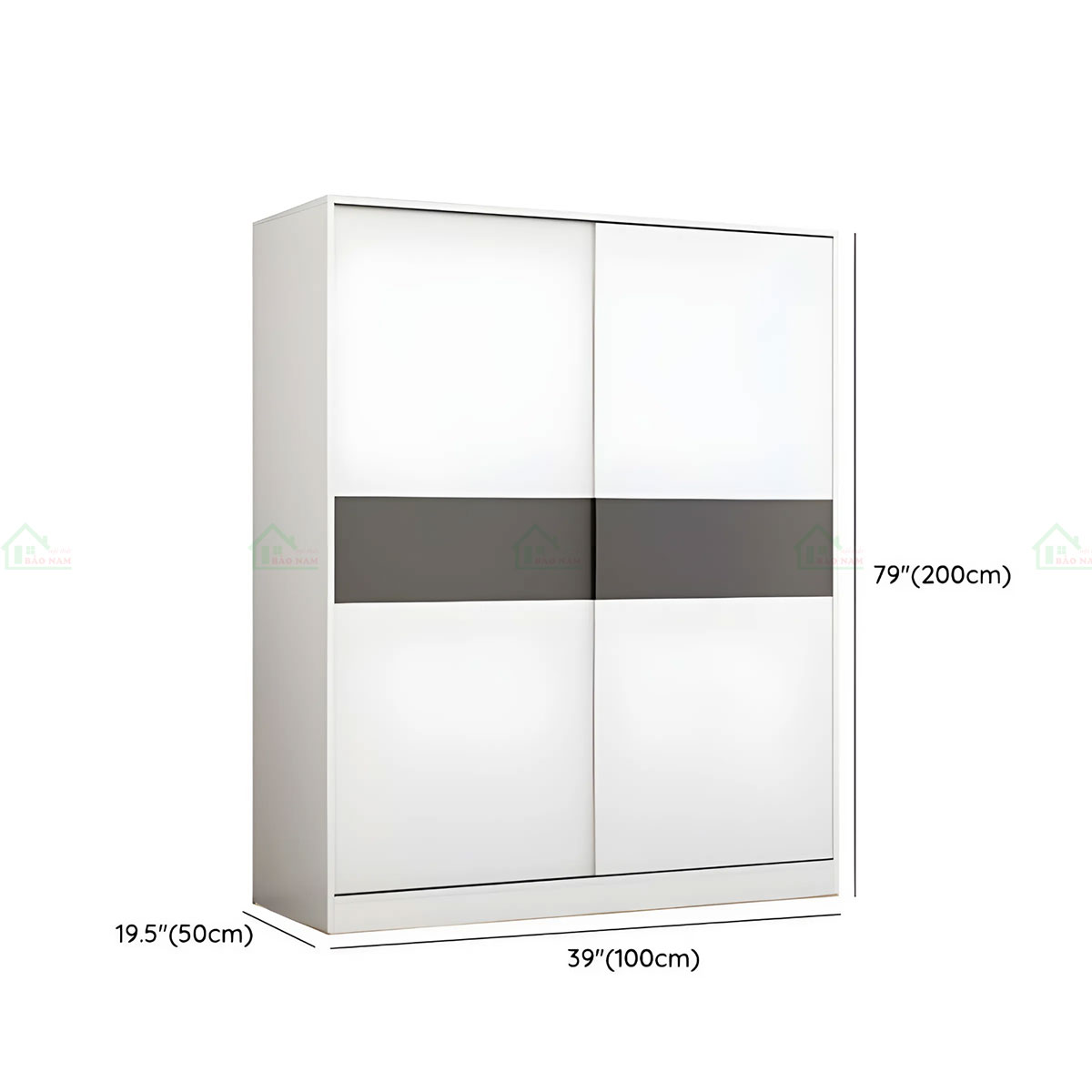 Tủ Quần Áo Cửa Lùa 2 Cánh Giá Rẻ TAL29