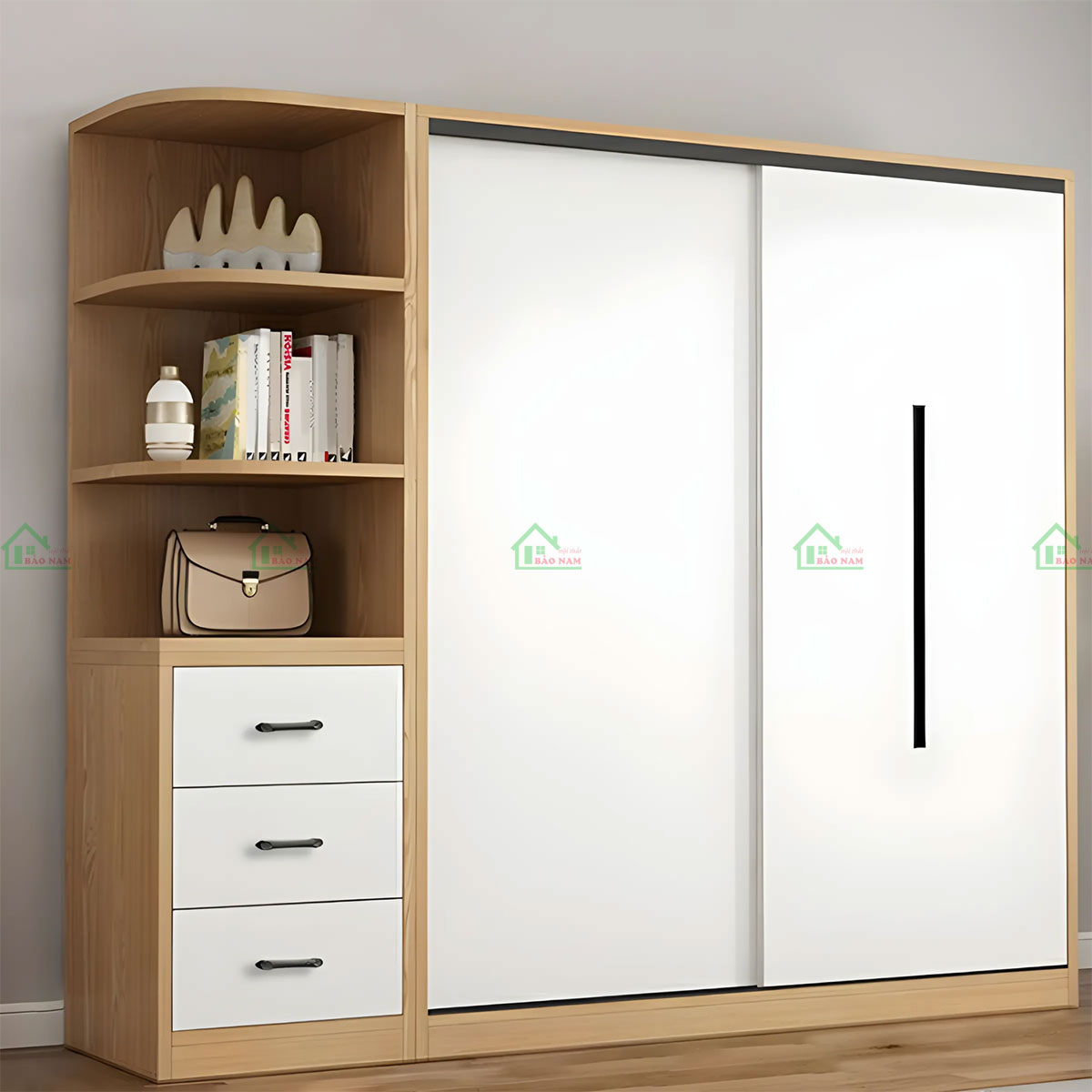 Tủ Quần Áo Cửa Lùa Giá Rẻ Đẹp TAL31