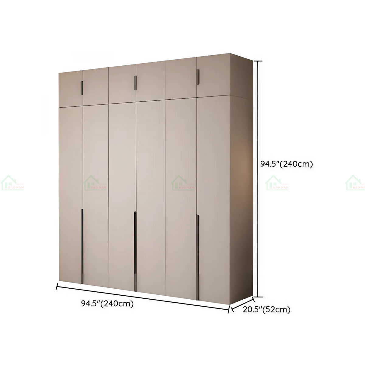 Tủ Quần Áo Gỗ An Cường Hiện Đại TA62