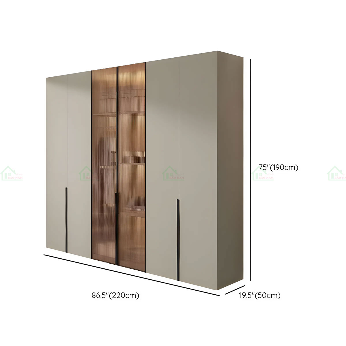 Tủ Quần Áo Gỗ Công Nghiệp Hiện Đại TA45