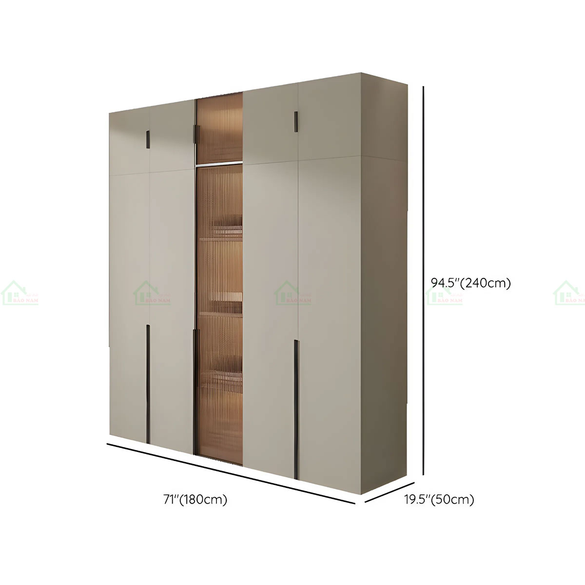 Tủ Quần Áo Gỗ Công Nghiệp Hiện Đại TA45