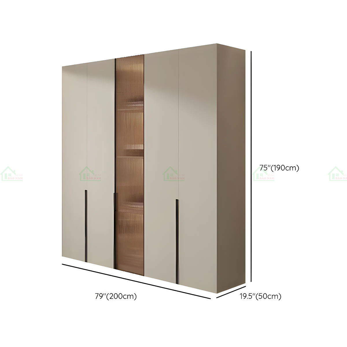 Tủ Quần Áo Gỗ Công Nghiệp Hiện Đại TA45