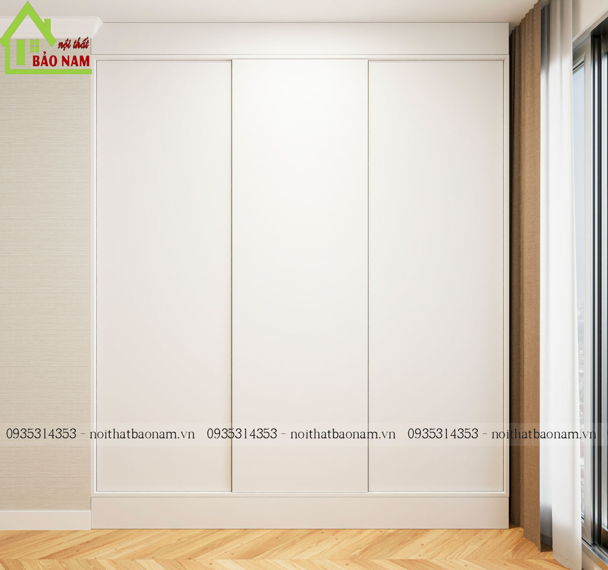 Tủ Quần Áo Gỗ Đẹp Hiện Đại TA27