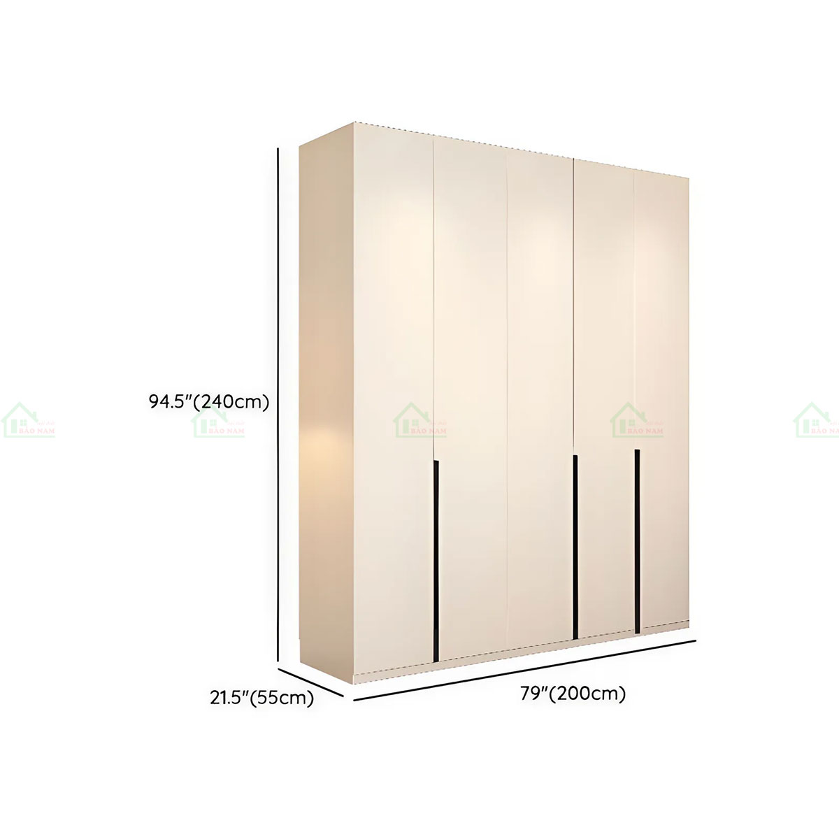 Tủ Quần Áo Gỗ Đẹp Hiện Đại TA54