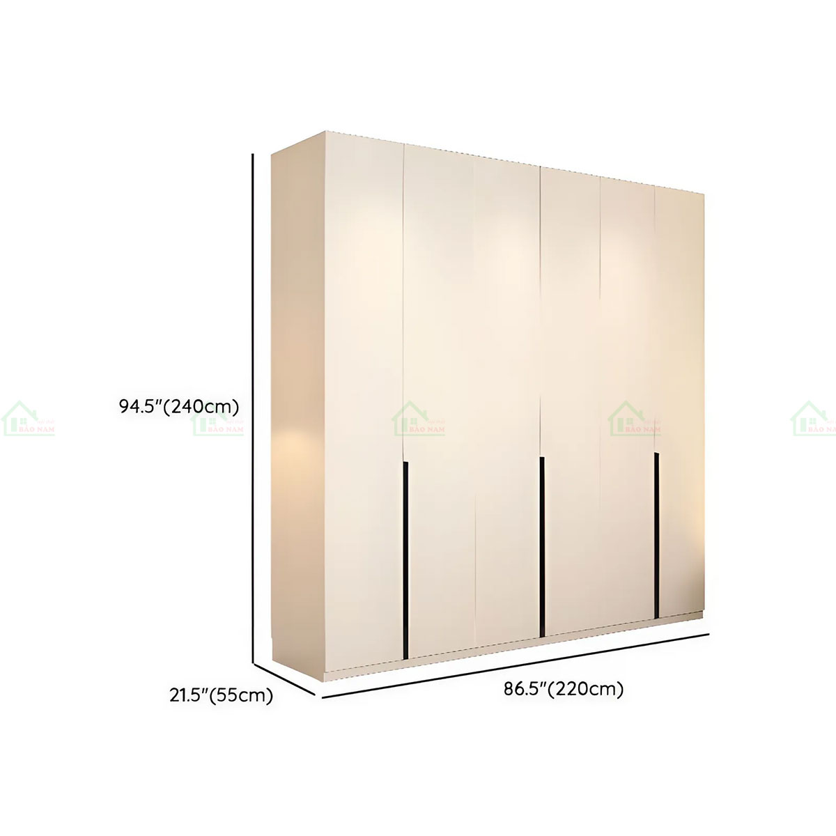 Tủ Quần Áo Gỗ Đẹp Hiện Đại TA54