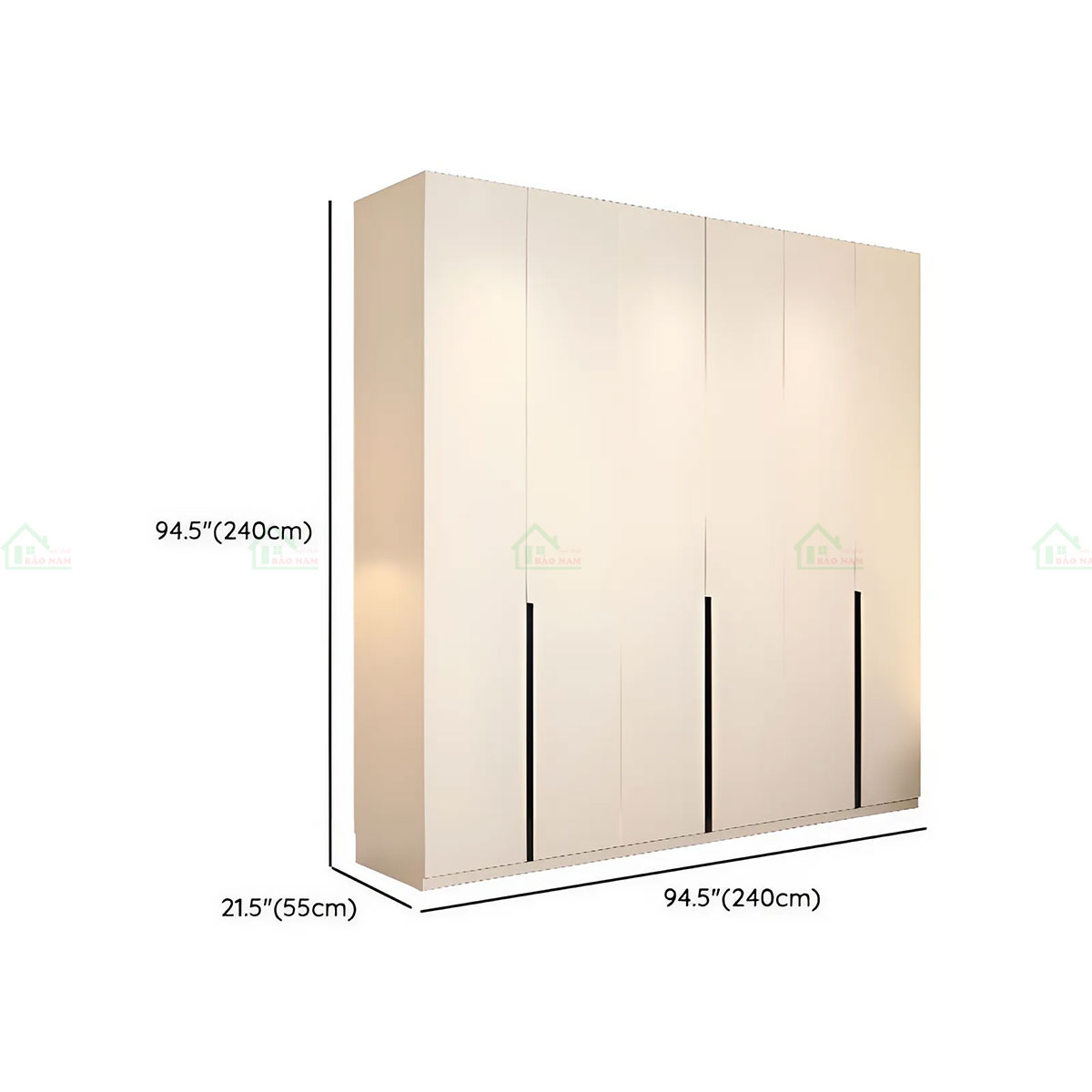 Tủ Quần Áo Gỗ Đẹp Hiện Đại TA54