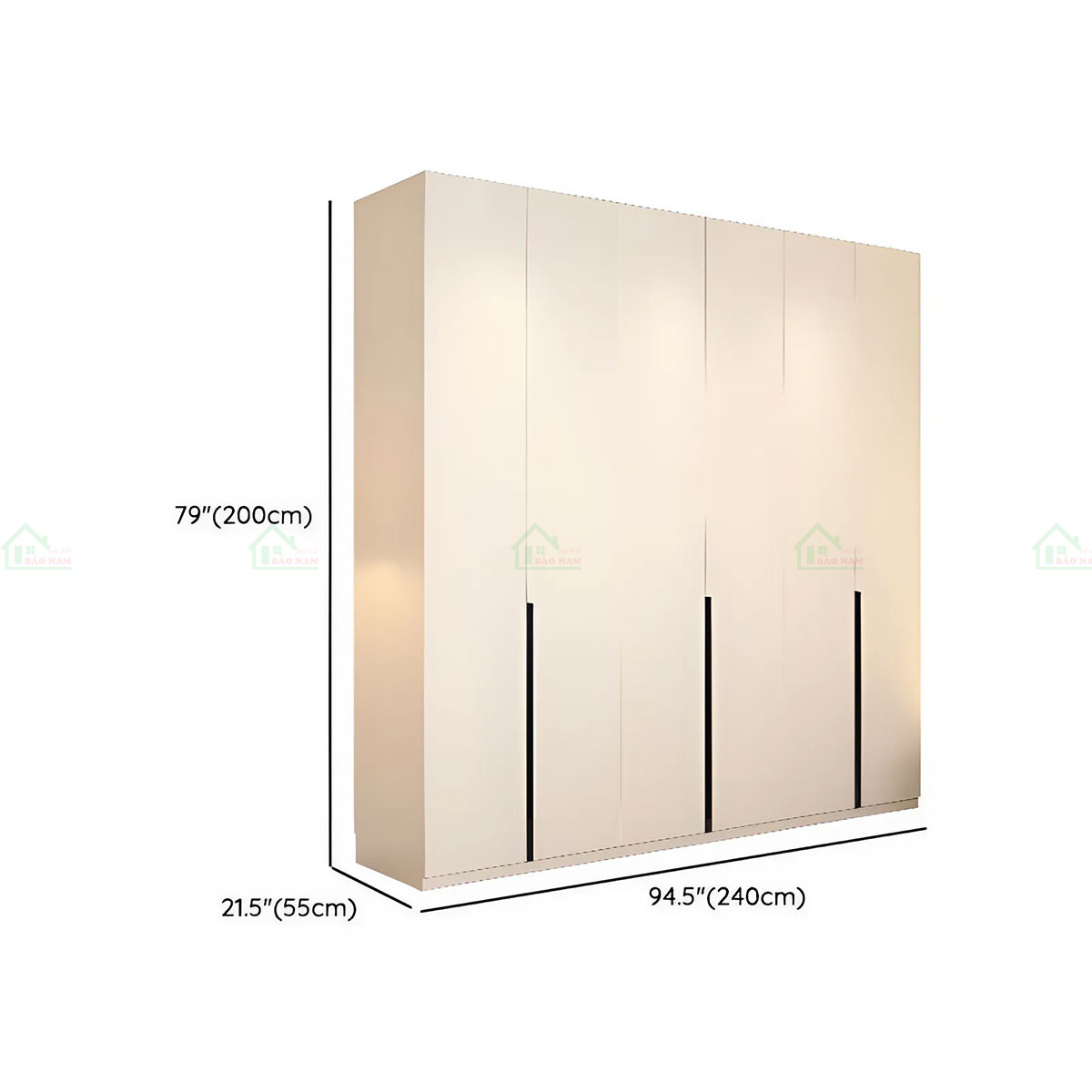 Tủ Quần Áo Gỗ Đẹp Hiện Đại TA54