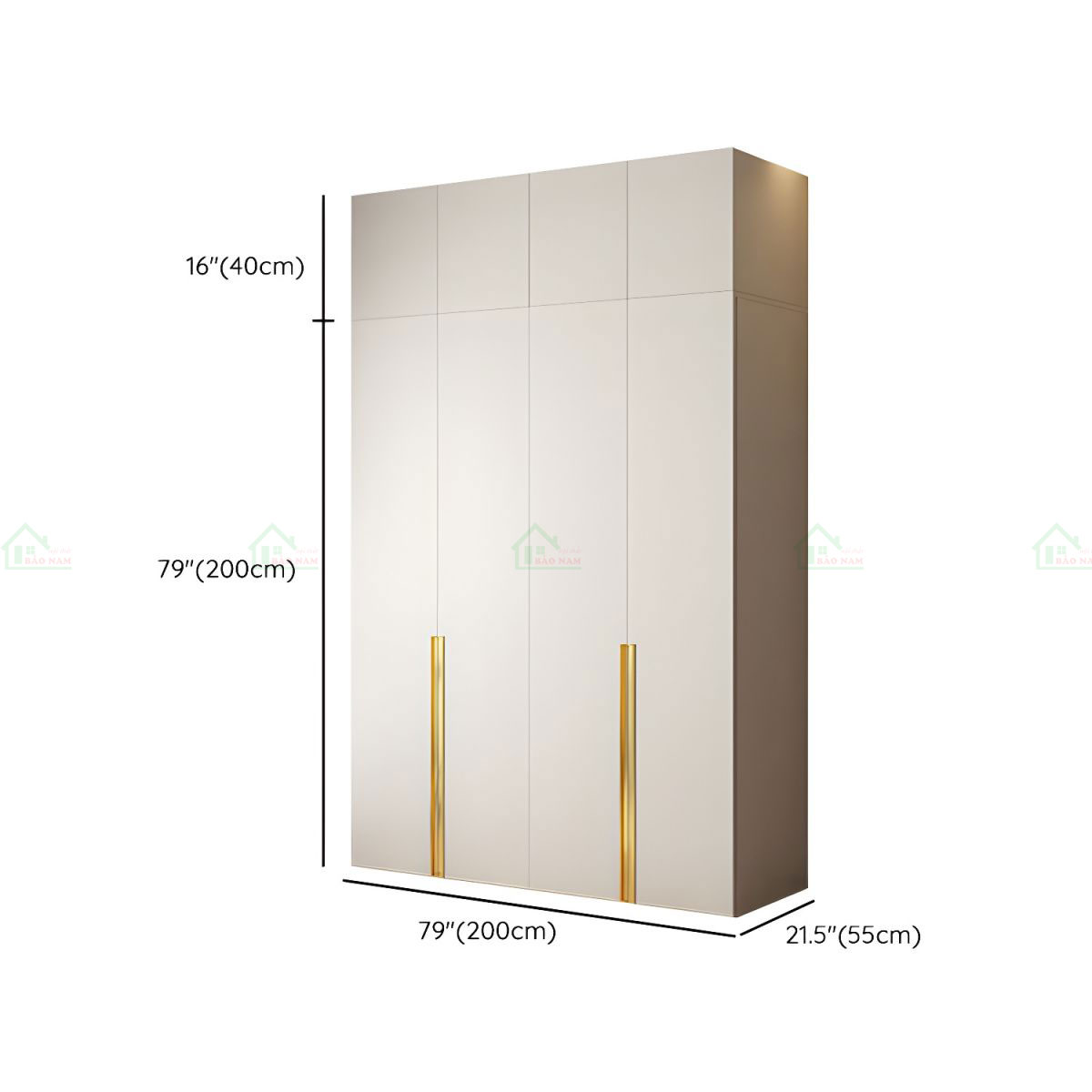 Tủ Quần Áo Gỗ MDF An Cường TA55