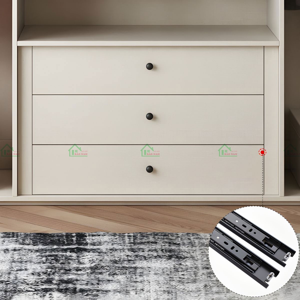 Tủ Quần Áo Gỗ MDF An Cường TA55