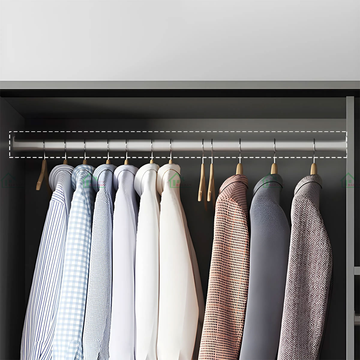 Tủ Quần Áo Gỗ MDF Cánh Lùa Hiện Đại TAL25