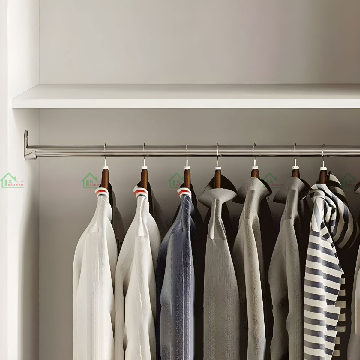 Tủ Quần Áo Gỗ MDF Cánh Lùa Màu Trắng Đẹp Hiện Đại TAL19