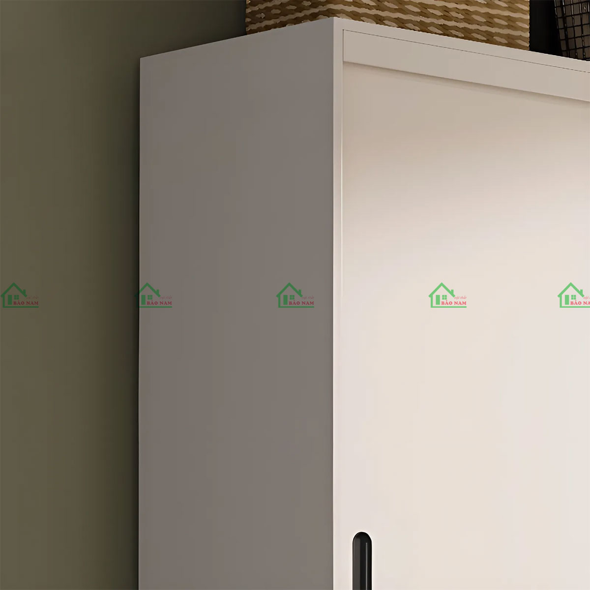 Tủ Quần Áo Gỗ MDF Cửa Lùa Màu Kem Đẹp Hiện Đại TAL03
