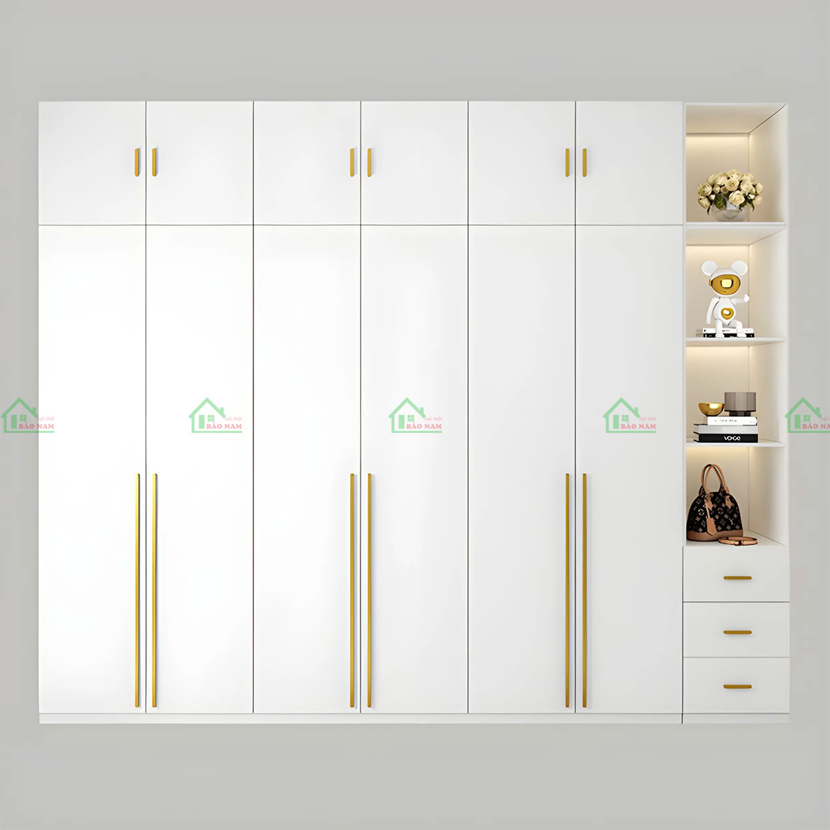 Tủ Quần Áo Gỗ MDF Giá Rẻ TA42