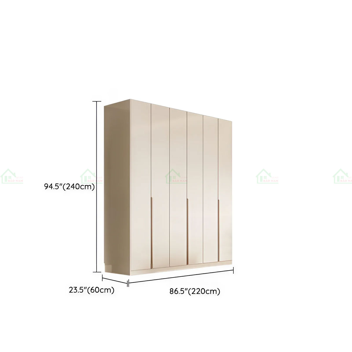 Tủ Quần Áo Gỗ MDF Giá Rẻ TA60