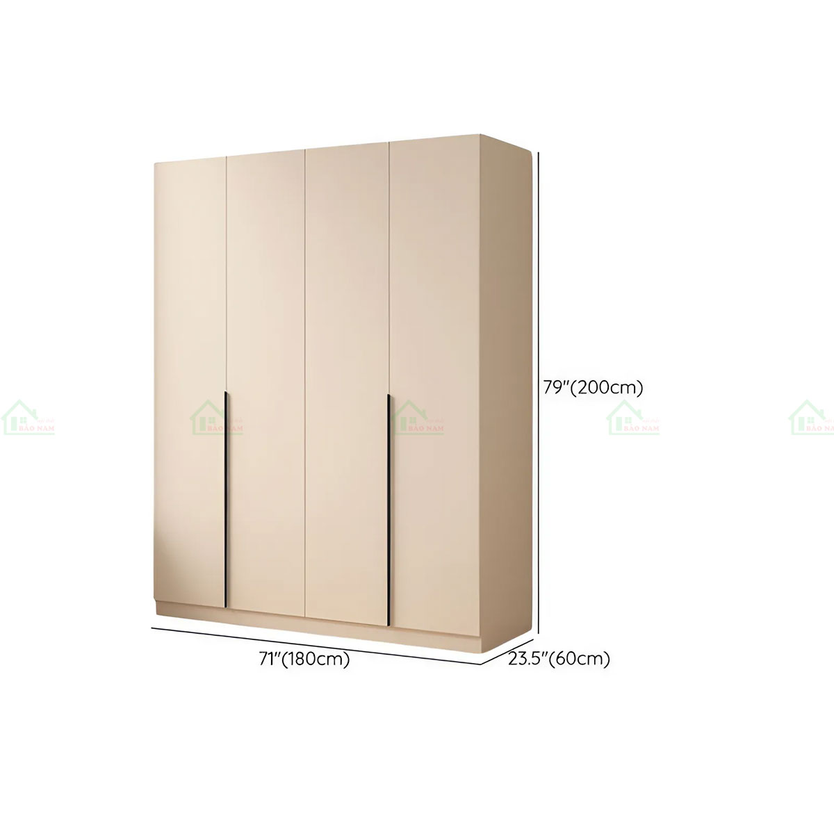 Tủ Quần Áo Gỗ MDF Kết Hợp Bàn Phấn Hiện Đại TA44