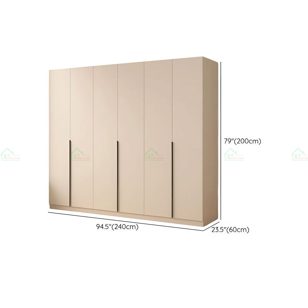 Tủ Quần Áo Gỗ MDF Kết Hợp Bàn Phấn Hiện Đại TA44