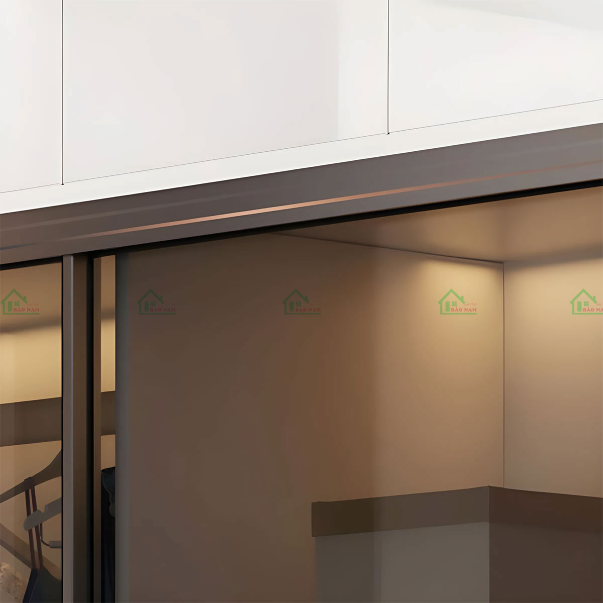 Tủ Quần Áo Nhôm Kính Cửa Lùa TK35