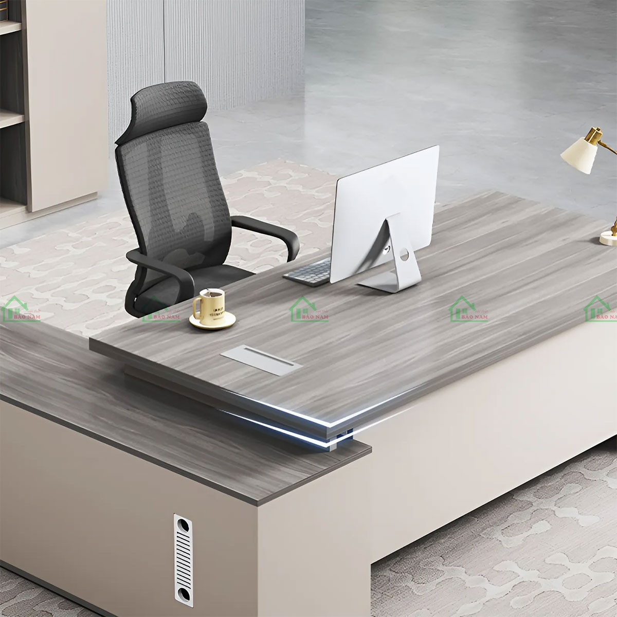 Thiết kế tối giản nhưng tinh tế với tông màu trung tính, tạo không gian làm việc hiện đại và sang trọng.