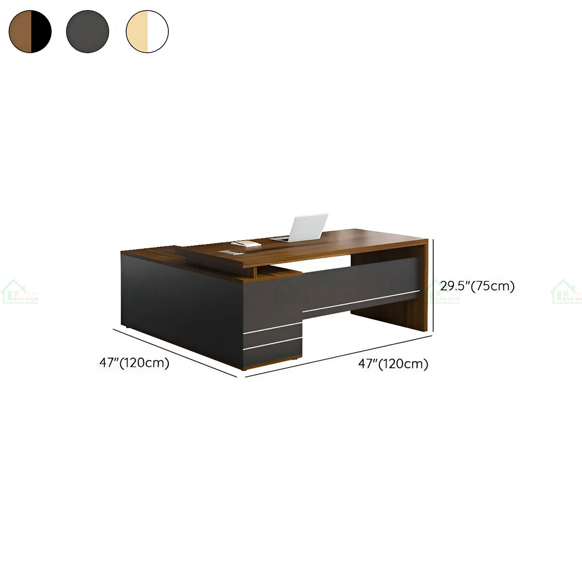 Bàn Làm Việc Giám Đốc Chữ L Cao Cấp PLV13
