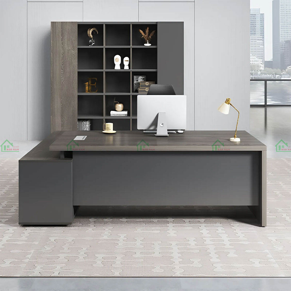 Khung bàn chắc chắn, bền bỉ từ chất liệu gỗ công nghiệp MDF