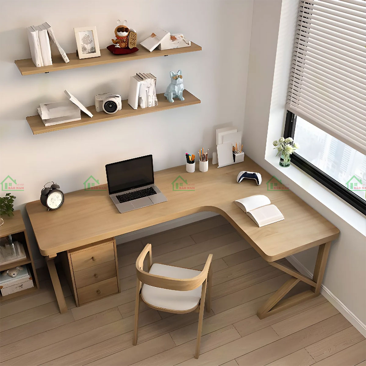 Chất liệu gỗ tự nhiên cao cấp, bền đẹp và thân thiện với môi trường