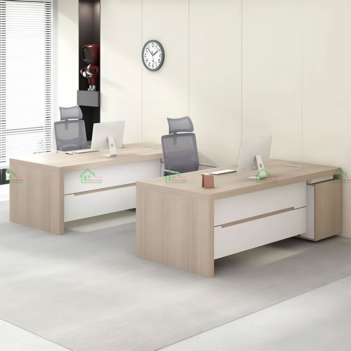 Chất liệu gỗ công nghiệp MDF chắc chắn, bền đẹp và dễ bảo quản.