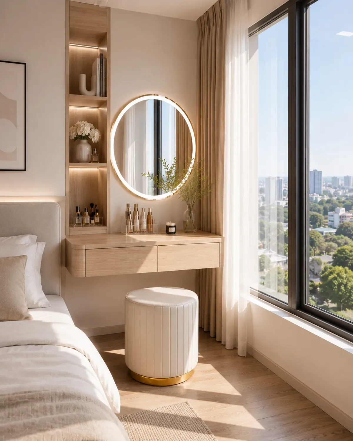 Bàn Trang Điểm Nhỏ Gọn Đẹp, Tiết Kiệm Diện Tích Cho Phòng Ngủ