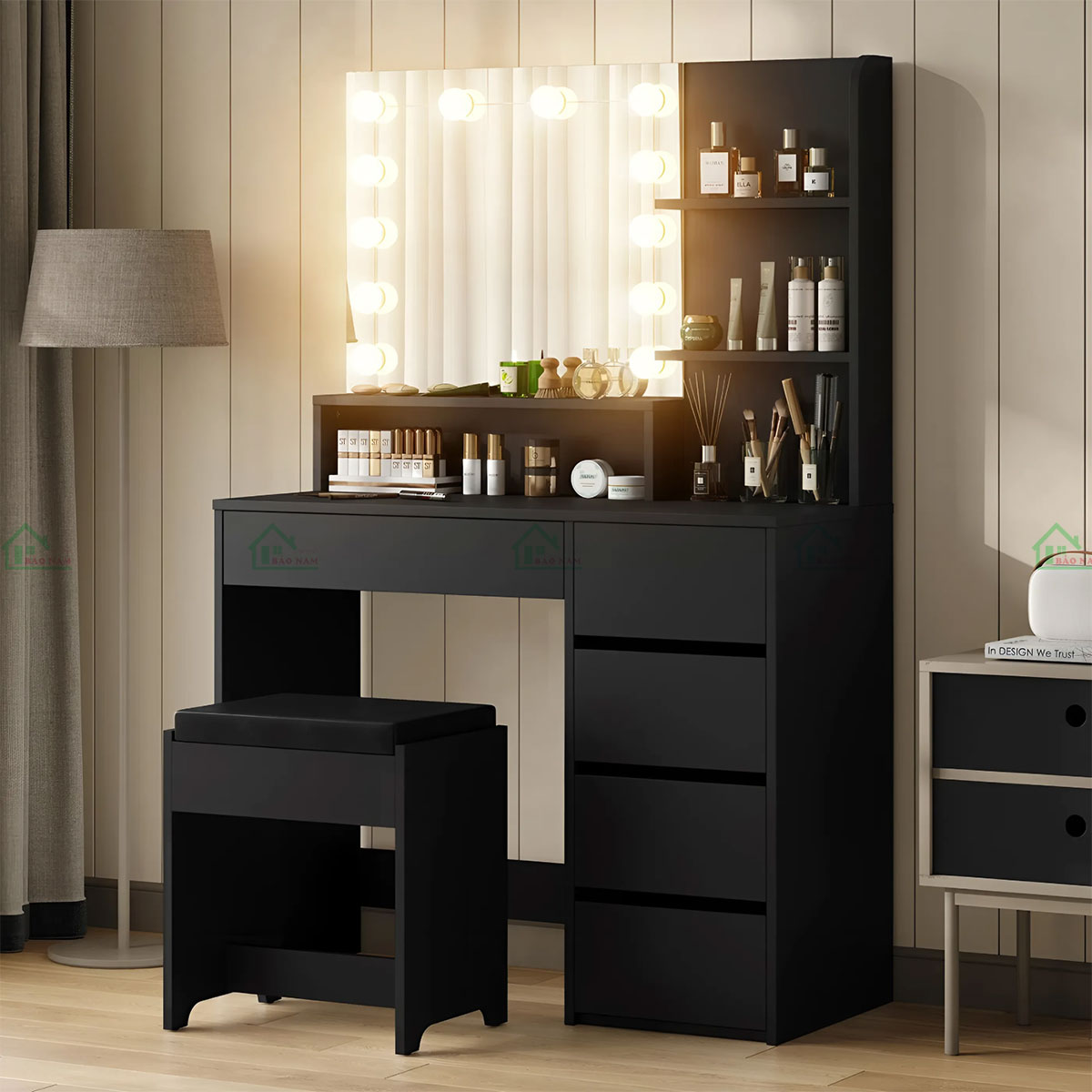 Bàn Trang Điểm Gỗ MDF Hiện Đại Đẹp BTD11