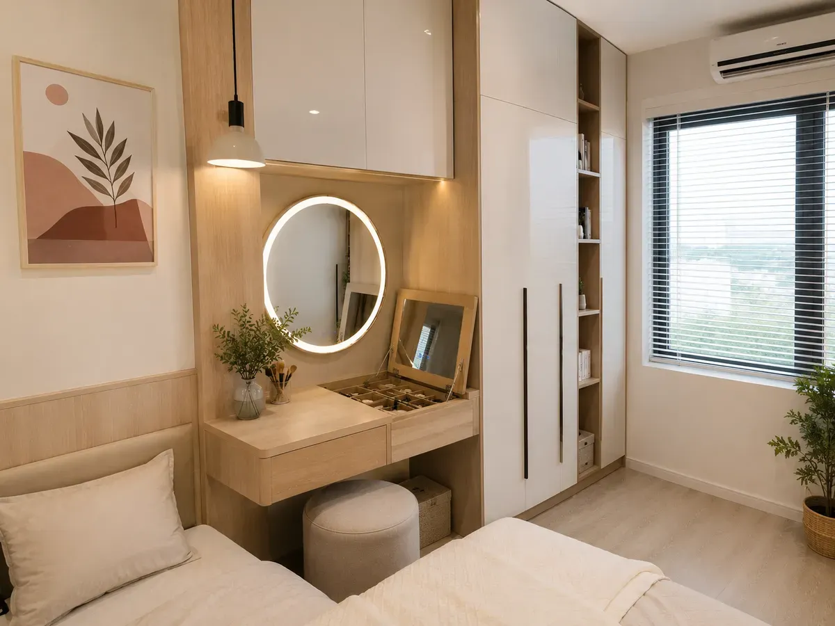 Giải pháp lý tưởng cho căn hộ chung cư và phòng ngủ diện tích hạn chế.