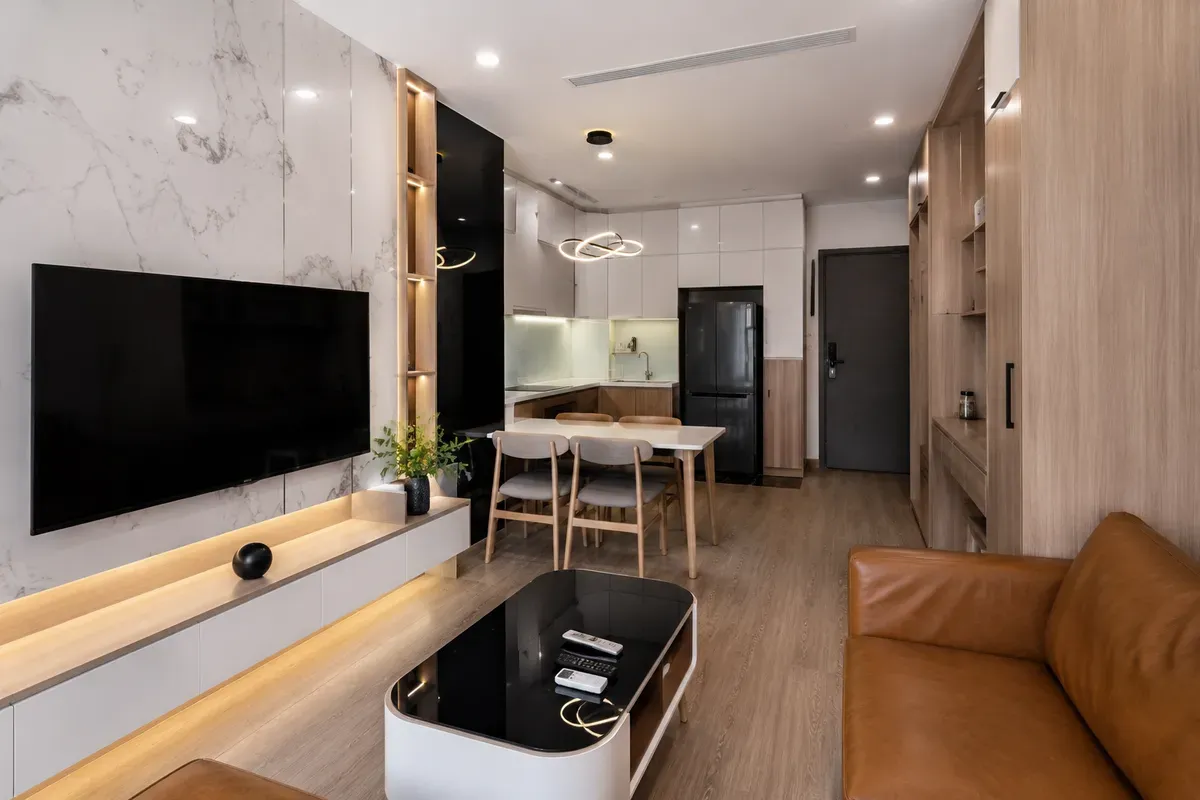 Nội thất căn hộ 70m² hoàn thiện là cơ sở tham khảo khi dự toán chi phí theo từng mức đầu tư.