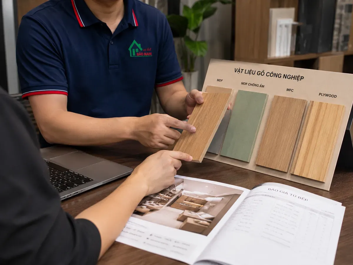 Báo giá phụ thuộc vào vật liệu và thiết kế